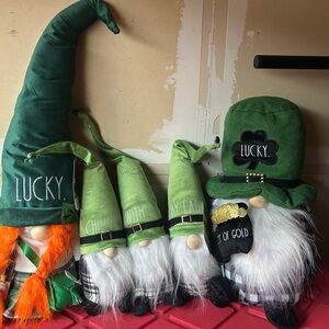 Green Gnome Decor Set